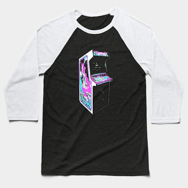 Gravity Retro Arcade Game Baseball T-Shirt by C3D3sign
